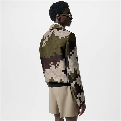 louis vuitton cropped flannel blouson|Silk Blend Tailored Damier Blouson .